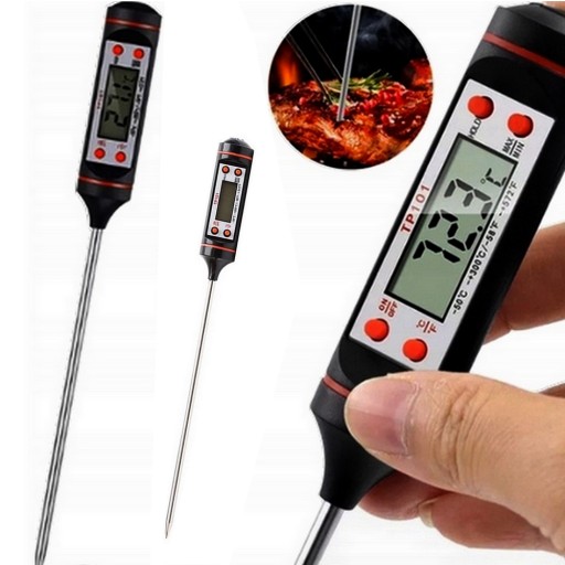 ЖК-КУХОННЫЙ ТЕРМОМЕТР, МЯСО, ВИНО, 300°C
