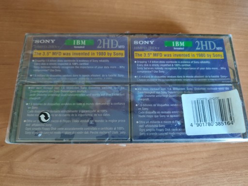 SONY 10MFD-2HDCF, 20 дискет, 1,44 МБ, 3,5 дюйма
