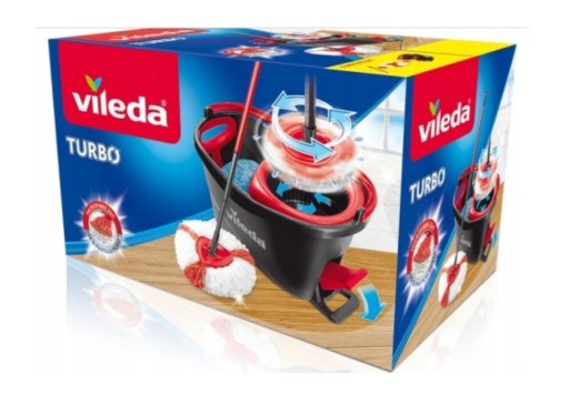 VILEDA TURBO РОТАЦИОННАЯ ШВАБРА + ВЕДРО + Соковыжималка