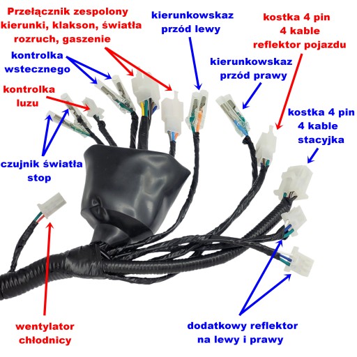 Instalacja Elektryczna Wiązka Atv Quad Bashan Barton Warrior Eagle SCHEMAT