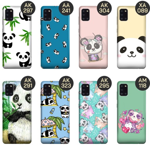 ETUI DO SAMSUNG GALAXY A31 WZORY PANDA BAMBUS PANDY OBUDOWA POKROWIEC CASE