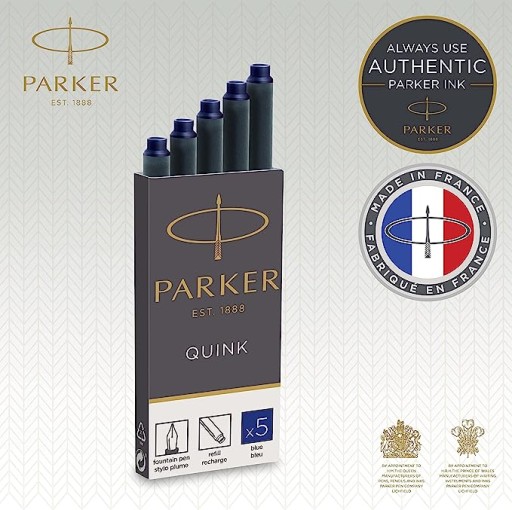 Картриджи Parker Royal Blue Стержни для ручек БЕСПЛАТНЫЙ ЛАСТИК