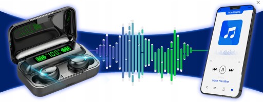 БЕСПРОВОДНЫЕ НАУШНИКИ BLUETOOTH 5.1 F9 — МОДЕЛЬ PRO 2023 TWS + POWERBANK