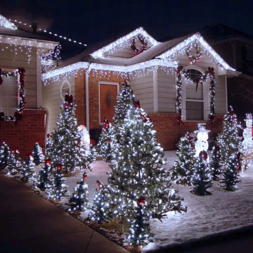 Lampki ŚWIATEŁKA na choinkę 300 LED STAŁE + FLASH