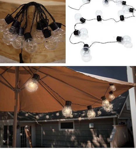 Садовый светильник GIRLAND SOLAR LED WARM WHITE