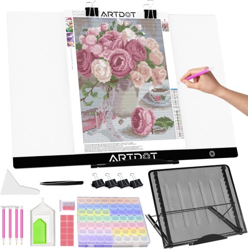 ARTDOT A2 LED креативный набор для Diamond Art, 40 x 60 см Б/у