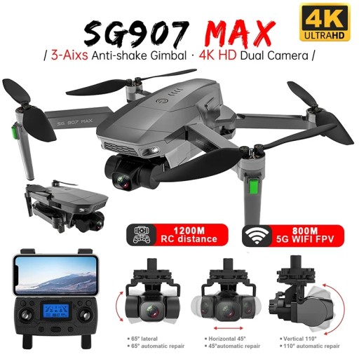 ZLL SG907 MAX GPS Drone Профессиональная камера 4K HD ESC 5G FPV WiFi с