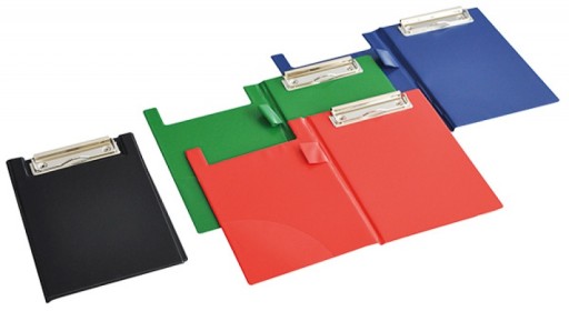 CLIPBOARD Q-CONNECT TECZKA Z KLIPEM, PVC, A5, CZERWONY
