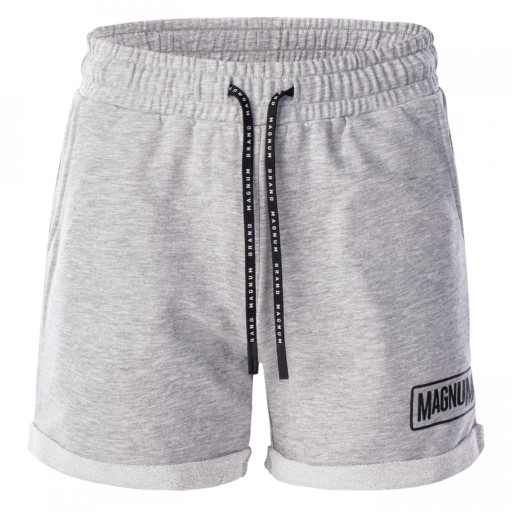 SPODENKI KRÓTKIE DAMSKIE MAGNUM CAPREA SHORTS WO'S LIGHT GREY MELANGE - XL
