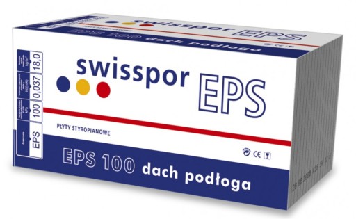 ПЕНОСТРОИТЕЛЬ SWISSPOR EPS 100 КРЫША ПОЛ 4 СМ