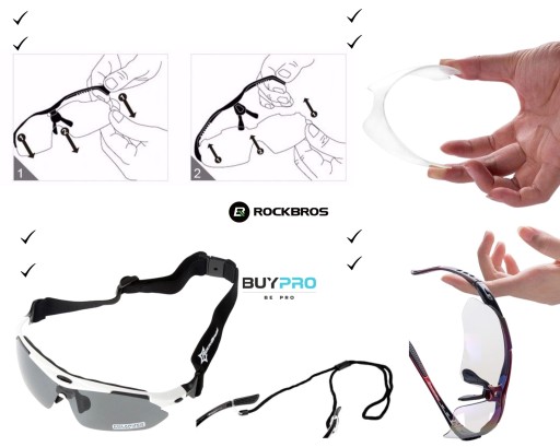 Okulary Polaryzacyjne Sportowe na Rower do Biegania ROCKBROS