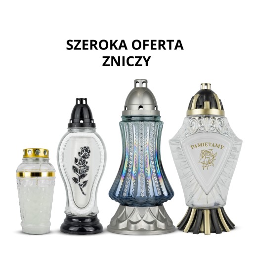 Znicz Szklany Zalewany 10 cm Bezbarwny DP68