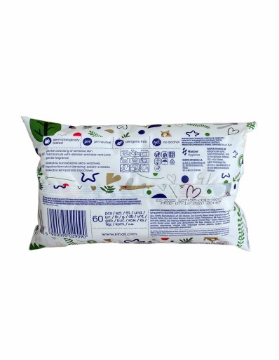 Влажные салфетки Kindii Natural Balance 60 шт.