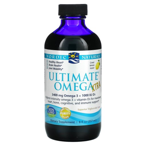 Nordic Naturals Ultimate Omega Xtra 3400 мг Омега-3, витамин D3, лимон 237