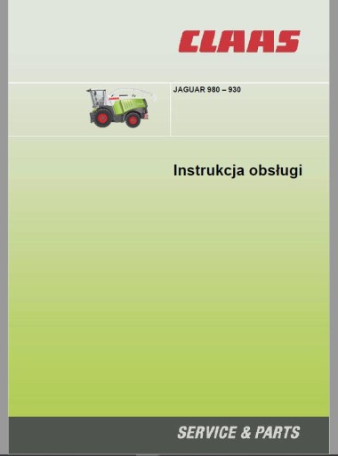 CLAAS JAGUAR 930 940 950 960 970 980 инструкция