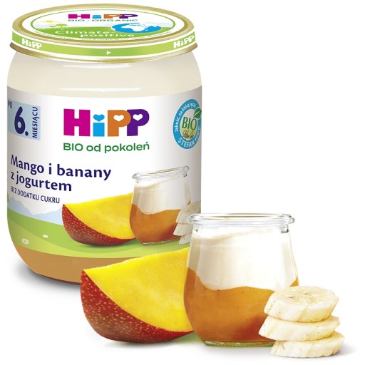 HiPP BIO Фруктовые десерты с ЙОГУРТОМ после 6 месяцев 2х160г