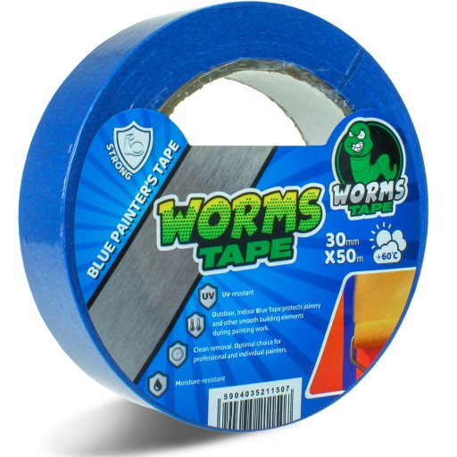 ЛЕНТА WORMS МАСЛЯНАЯ СИНЯЯ 30мм х 50м