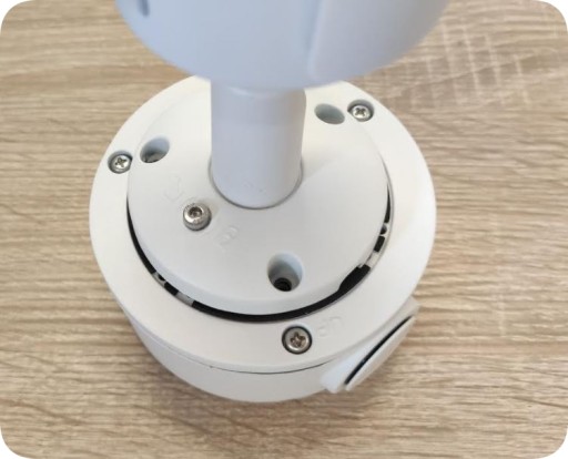 Белый небольшой монтажный кронштейн для камеры подходит для ZINTRONIC, DAHUA, HIKVISION.