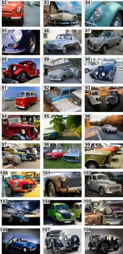 Плакаты с винтажными автомобилями Oldtimer - множество дизайнов, 100 см