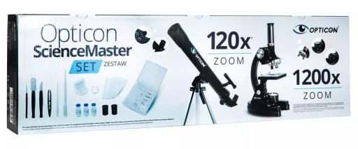Новый комплект Opticon ScienceMaster v2 ТЕЛЕСКОП + МИКРОСКОП - в ПОДАРОК