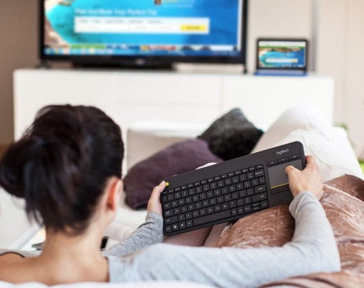Клавиатура LOGITECH K400 Plus серая