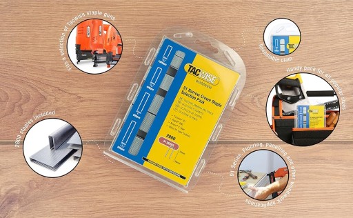 Zszywki stolarskie typ 91 długość 15-30mm galwanizowane 2800szt