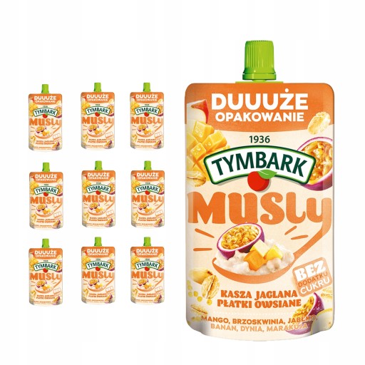 Musly Tymbark Мусс из маракуйи и манго 10х170г