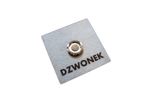 Przycisk dzwonka do domofonu do słupka LED 9/12/24/230V 7x7 INOX nierdzewny