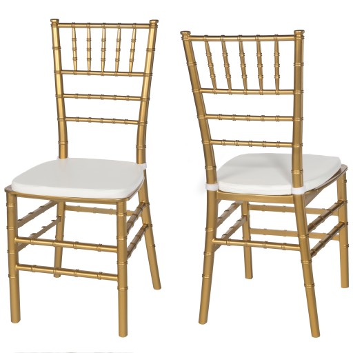 CHIAVARI PP TIFFANY СВАДЕБНЫЙ БАНКЕТНЫЙ СТУЛ, золото + подушка