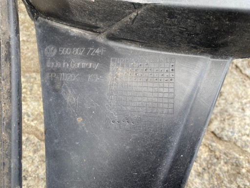 VW GOLF VII ŚLIZG ZDERZAKA LEWY PRAWY PRZÓD 5G0807723F 5G0807724F ORYGINAŁ