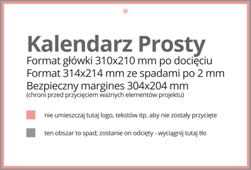 2025 KALENDARZ TRÓJDZIELNY PŁASKA GŁÓWKA NIEFOLIOWANY PROSTY TANI 50szt