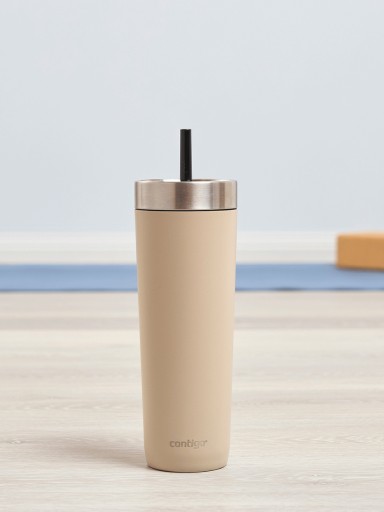 Термокружка с соломинкой Contigo Luxe Tumbler 720 мл Brown Sugar
