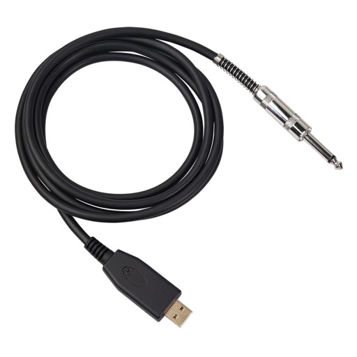 USB-кабель для гитары, Адаптер для кабеля для подключения бас-гитары с USB-подключением