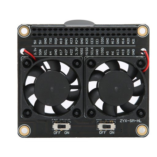 Вентилятор охлаждения для Raspberry Pi 4B 3B/3B