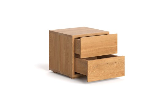 DSI-meble Szafka nocna dębowa CUBE lite drewno DĄB