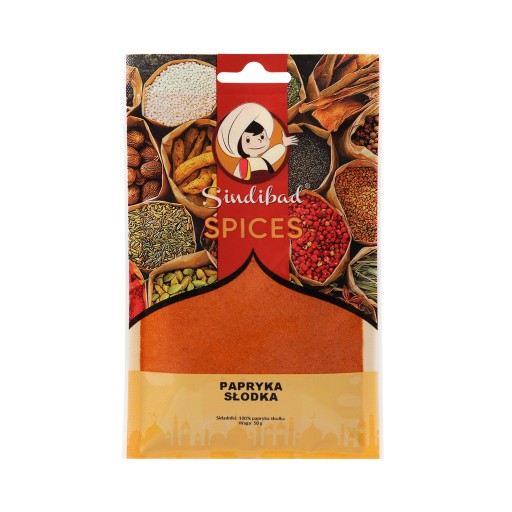 PAPRYKA SŁODKA 50 g SINDIBAD NATURALNA AROMATYCZNA