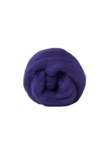 Шерсть мериносовая камвольная 19мик PLUM 50г