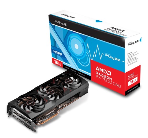 SAPPHIRE PULSE AMD Radeon RX 7900 GRE Gaming OC 16 ГБ GDDR6 256 бит 2x HDMI