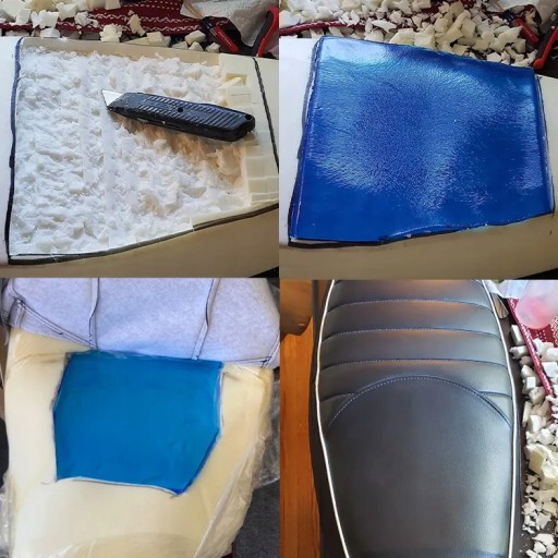 ВСТАВКА ДЛЯ СИДЕНЬЯ ДЛЯ МОТОЦИКЛА ГЕЛЕВЫЙ КОВрик DIY 25x25