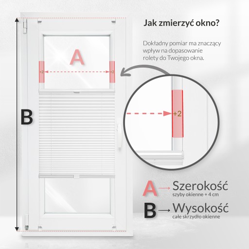 Plisa okienna Bezinwazyjna kolory 92x230