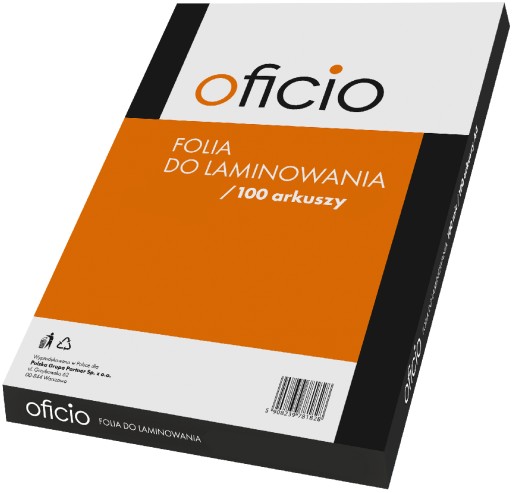 Фольга для ламинирования глянцевая Oficio А4 100мик 100с