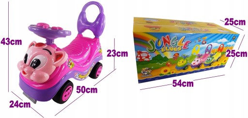 PUSH RIDER, РОЗОВЫЙ КОТЕНОК, 3312R