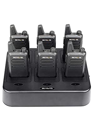 Retevis RT622 Walkie Talkie, двусторонняя радиосвязь с 6-контактным зарядным устройством
