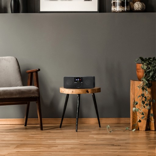 ИНТЕРНЕТ-РАДИО WIFI DAB+ FM BT ПУЛЬТ ЧЕРНЫЙ
