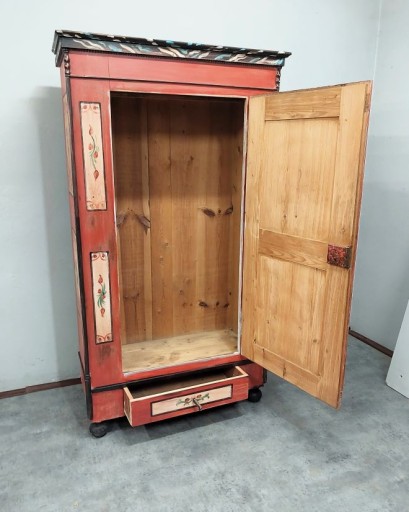 Красивый силезский расписной шкаф 1838 года UNIKAT AntykiBrand