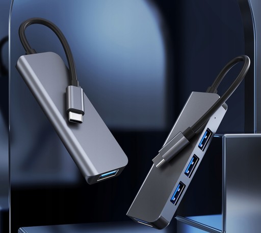 Адаптер Thunderbolt 3 USB-C 3.1 4x USB для MacBook