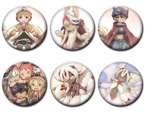 Булавки аниме Made In Abyss 6 шт.