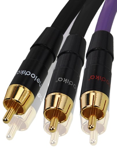 Melodika MDSWY10 Kabel do subwoofera typu Y (RCA-2xRCA) Purple - 1m