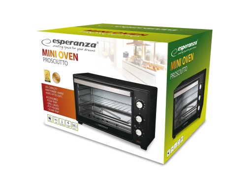 МИНИ-ДУХОВКА ПРОШУТТО ESPERANZA 20л 1600Вт RITCH EKO008