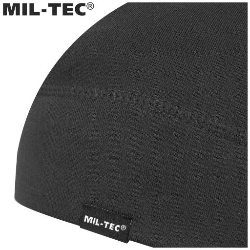 ТЕРМОАКТИВНАЯ ЗИМНЯЯ СПОРТИВНАЯ ШАПКА MIL-TEC BEANIE SOFT ДЫШАЩАЯ ЧЕРНАЯ